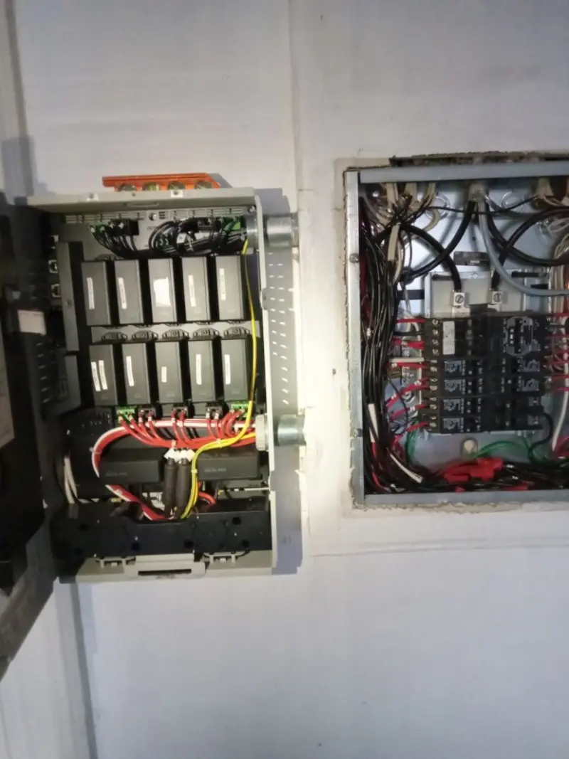 Electrical panel upgrade completed for Security Camera Wiring in Groesbeck